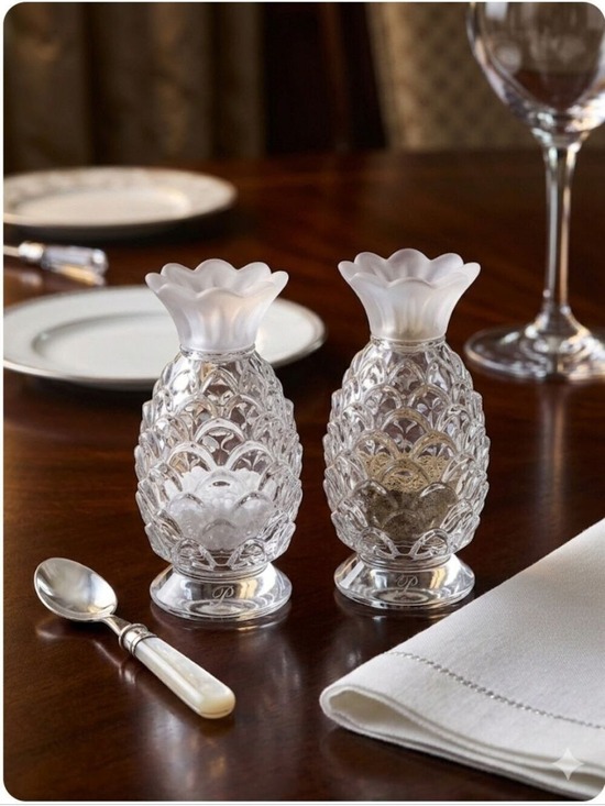 Waterford Crystal Other - Waterford Crystal Salt Pepper Shakers Large Made In Czech Republic